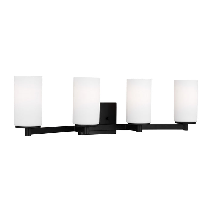 Generation Lighting 4439104-112 Four Light Wall / Bath, Midnight Black