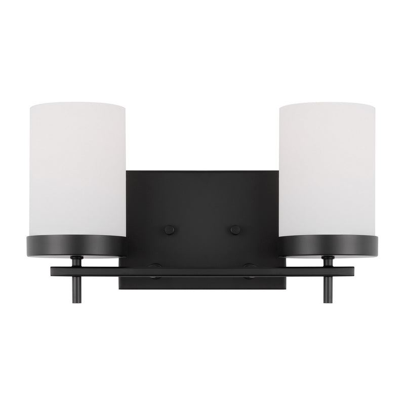 Visual Comfort Studio 4490302-112 Two Light Bath, Midnight Black