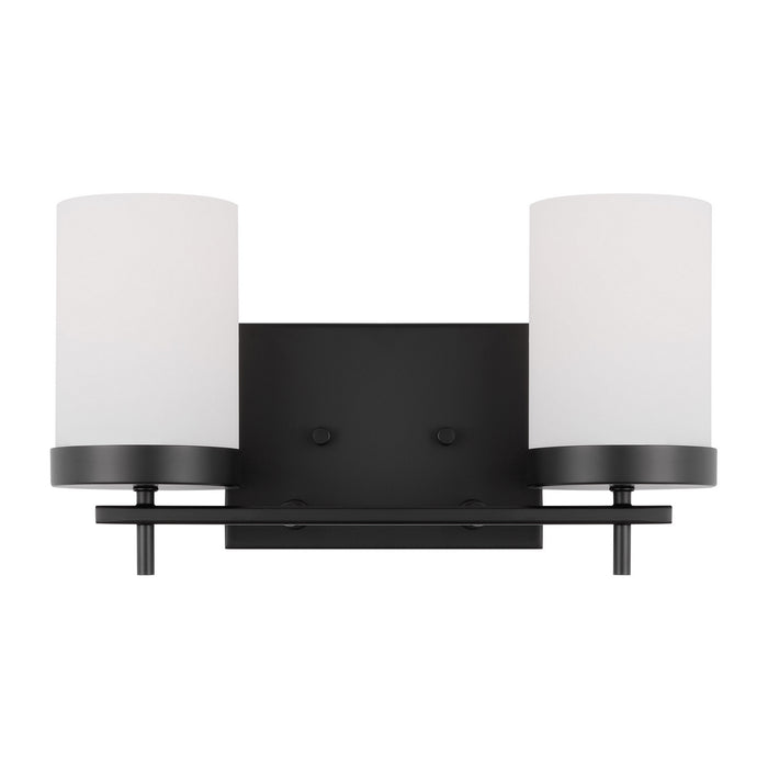 Visual Comfort Studio 4490302-112 Two Light Bath, Midnight Black