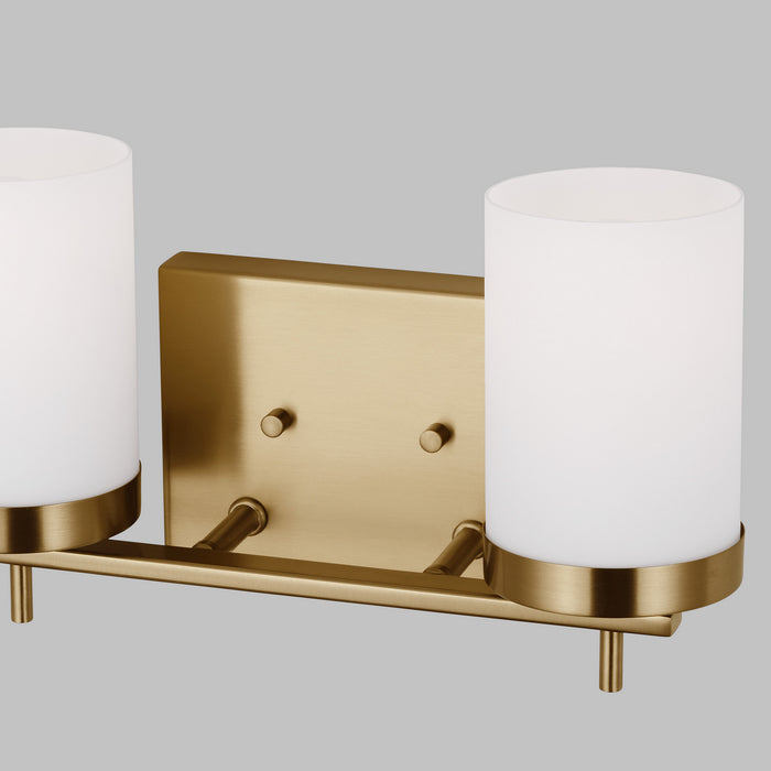 Visual Comfort Studio 4490302-848 Two Light Bath, Satin Brass