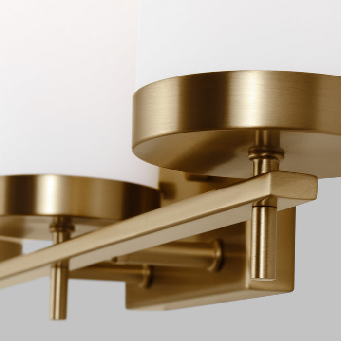 Visual Comfort Studio 4490303-848 Three Light Bath, Satin Brass