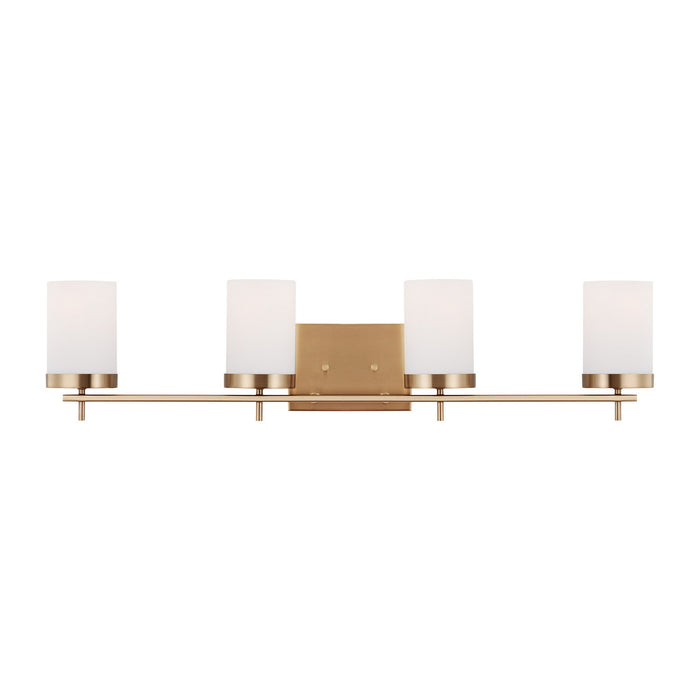 Visual Comfort Studio 4490304-848 Four Light Bath, Satin Brass