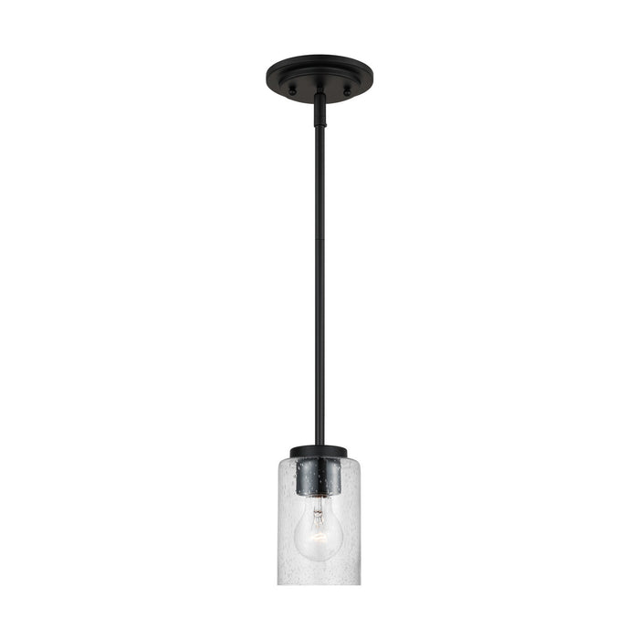 Generation Lighting 61170-112 One Light Mini-Pendant, Midnight Black