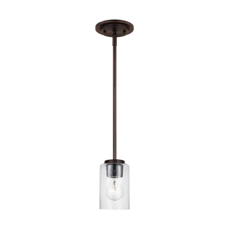 Generation Lighting 61170-710 One Light Mini-Pendant, Bronze