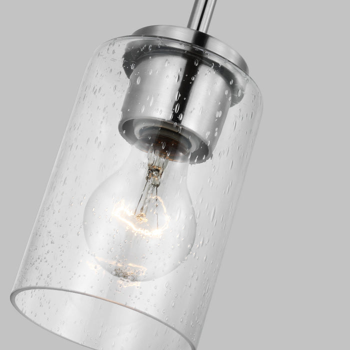 Generation Lighting 61170-962 One Light Mini-Pendant, Brushed Nickel