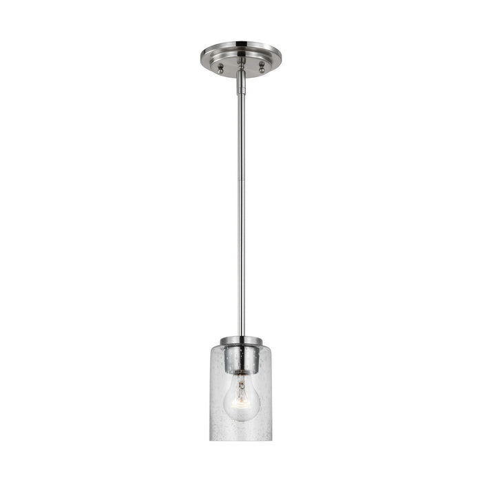 Generation Lighting 61170-962 One Light Mini-Pendant, Brushed Nickel