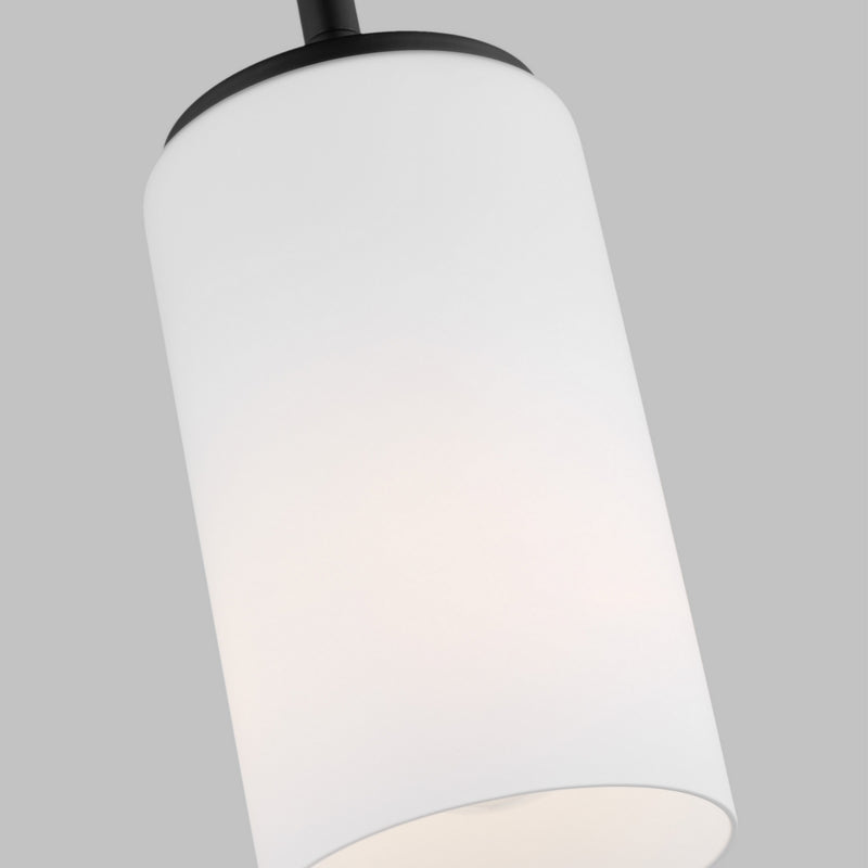 Generation Lighting 6124601-112 One Light Mini-Pendant, Midnight Black