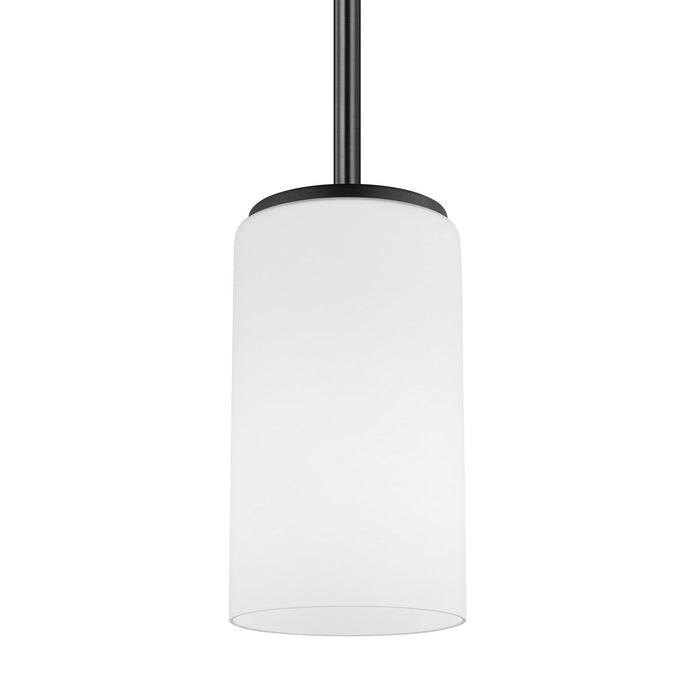 Generation Lighting 6124601EN3-112 One Light Mini-Pendant, Midnight Black