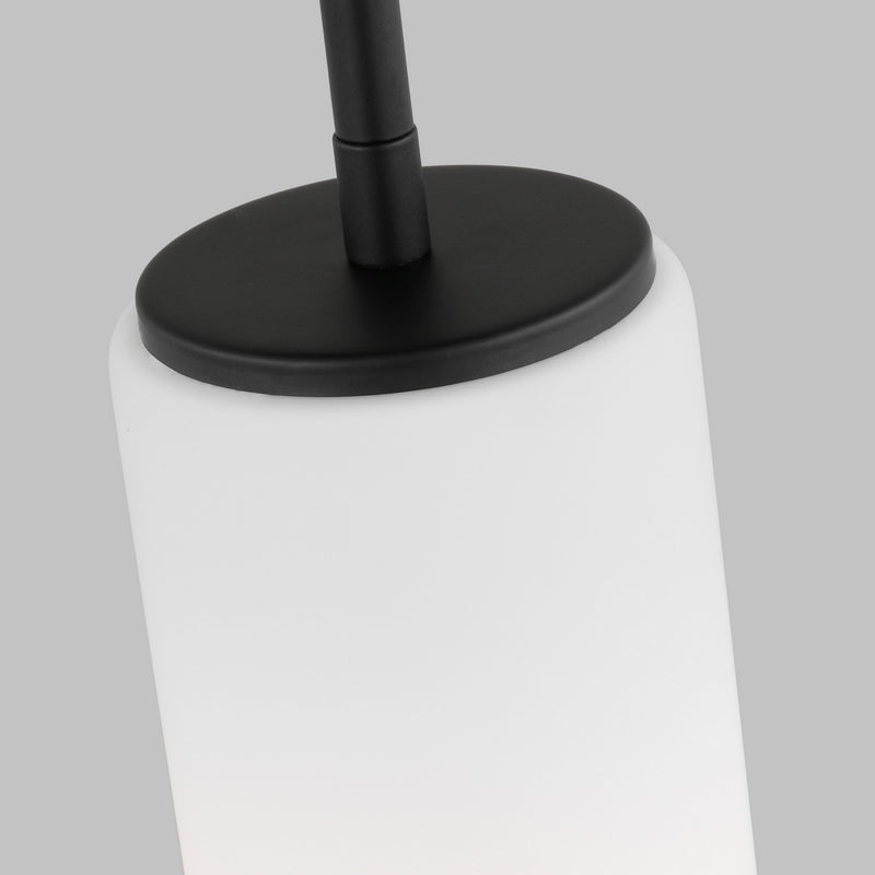 Generation Lighting 6124601EN3-112 One Light Mini-Pendant, Midnight Black