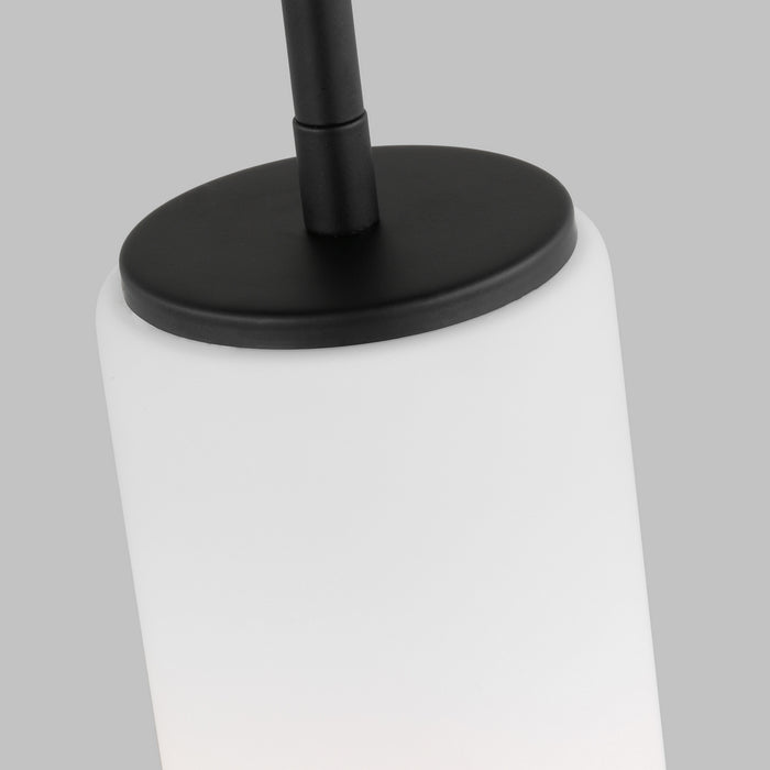 Generation Lighting 6124601EN3-112 One Light Mini-Pendant, Midnight Black