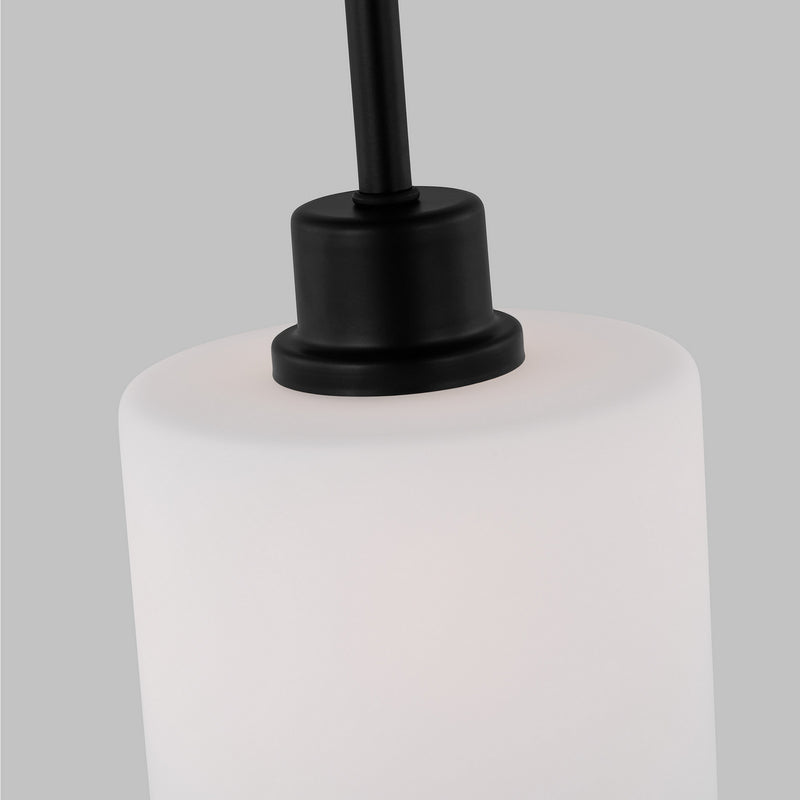 Generation Lighting 6128801-112 One Light Mini-Pendant, Midnight Black