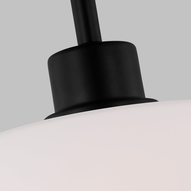 Generation Lighting 6128801-112 One Light Mini-Pendant, Midnight Black