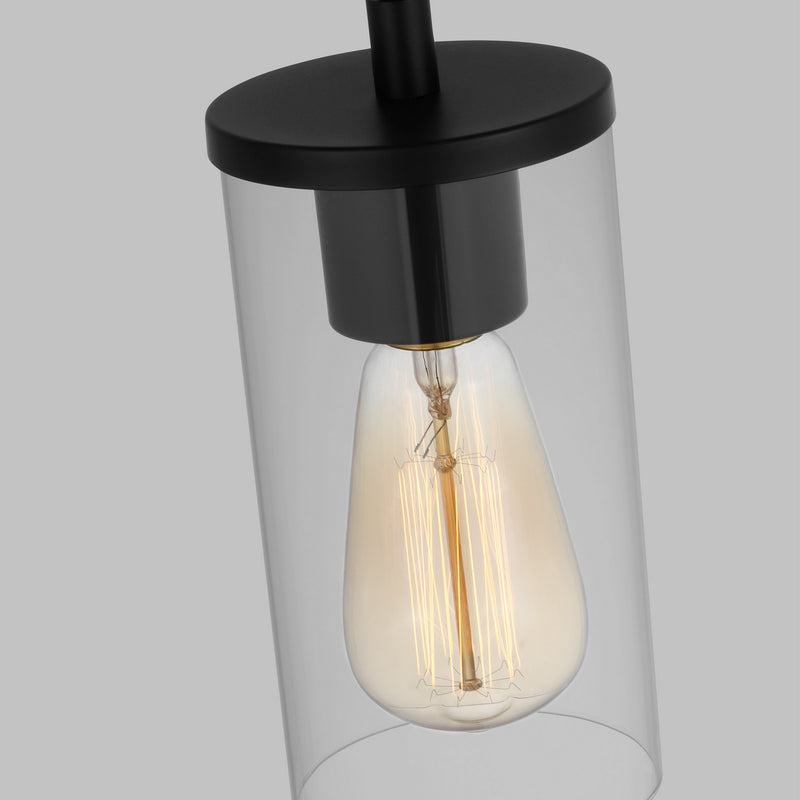 Visual Comfort Studio 6190301-112 One Light Mini-Pendant, Midnight Black