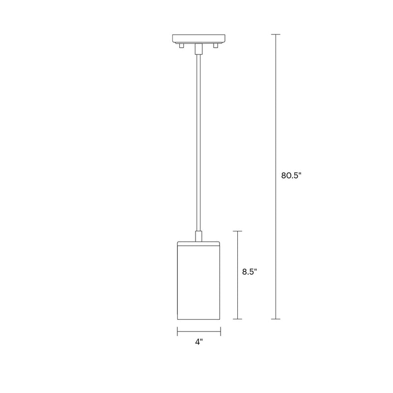 Visual Comfort Studio 6190301-112 One Light Mini-Pendant, Midnight Black