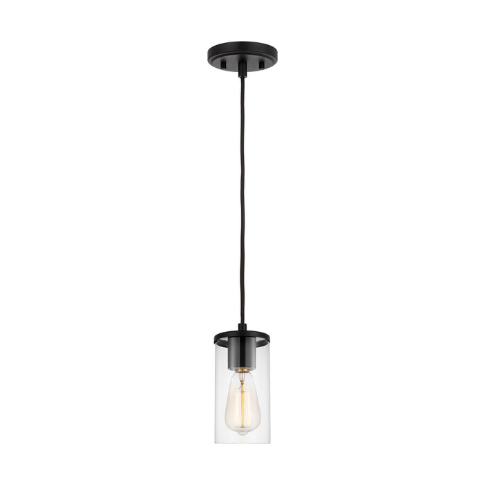 Visual Comfort Studio 6190301-112 One Light Mini-Pendant, Midnight Black