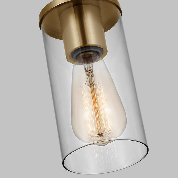 Visual Comfort Studio 6190301-848 One Light Mini-Pendant, Satin Brass