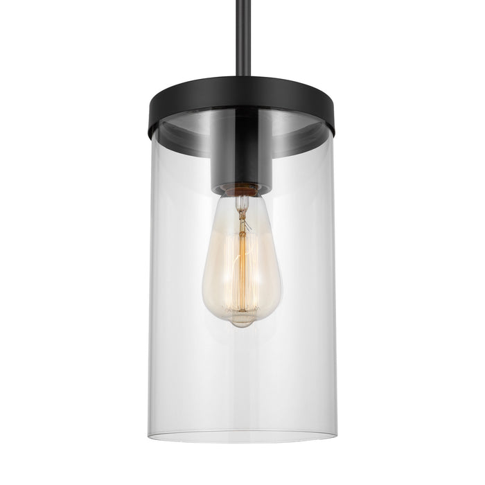 Visual Comfort Studio 6590301-112 One Light Pendant, Midnight Black