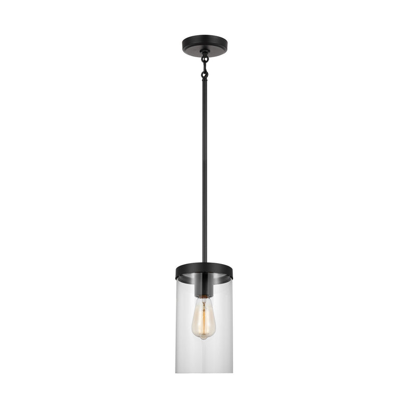 Visual Comfort Studio 6590301-112 One Light Pendant, Midnight Black