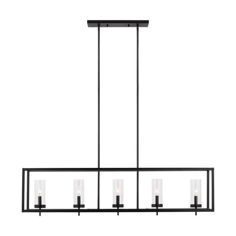 Visual Comfort Studio 6690305-112 Five Light Island Pendant, Midnight Black