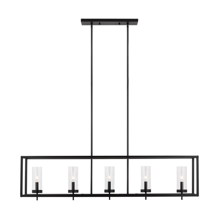Visual Comfort Studio 6690305EN-112 Five Light Island Pendant, Midnight Black