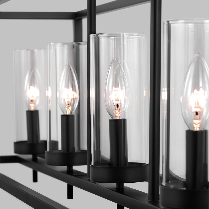 Visual Comfort Studio 6690305EN-112 Five Light Island Pendant, Midnight Black