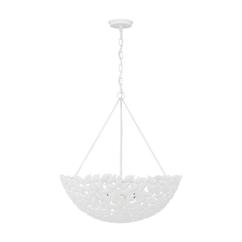 Visual Comfort Studio AP1186TXW Six Light Pendant, Textured White