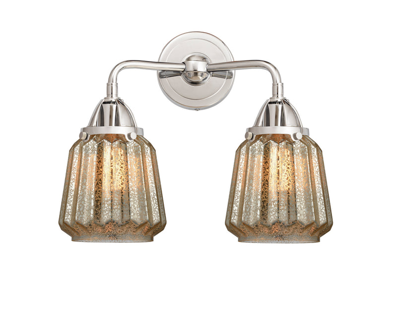 Innovations 288-2W-PC-G146 Two Light Bath Vanity, Polished Chrome