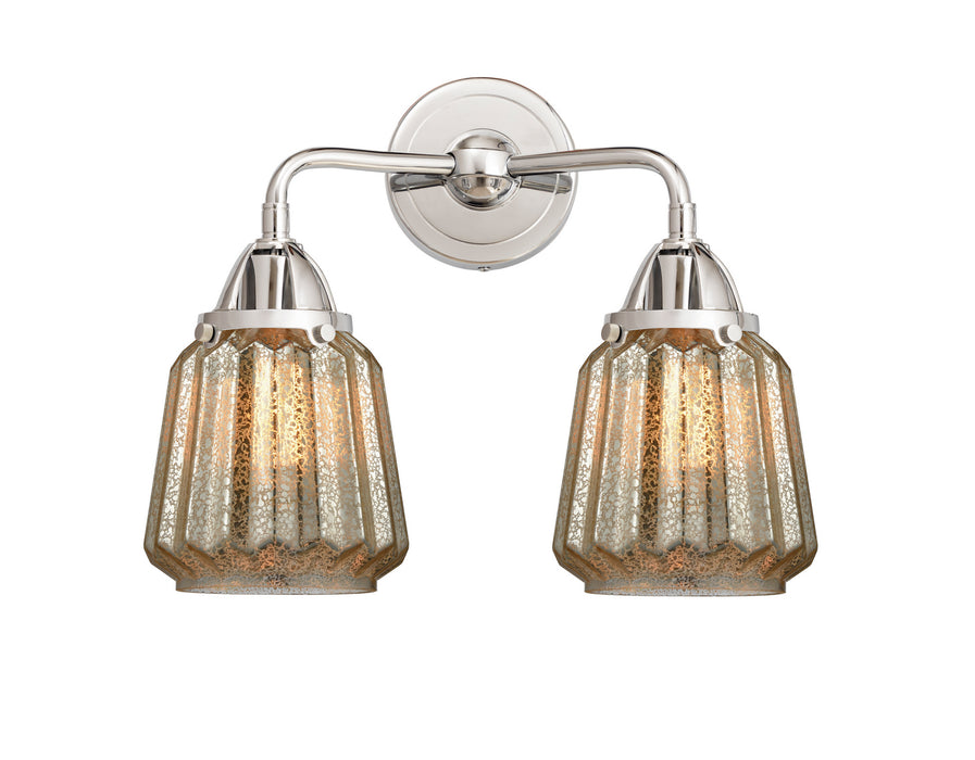 Innovations 288-2W-PC-G146 Two Light Bath Vanity, Polished Chrome