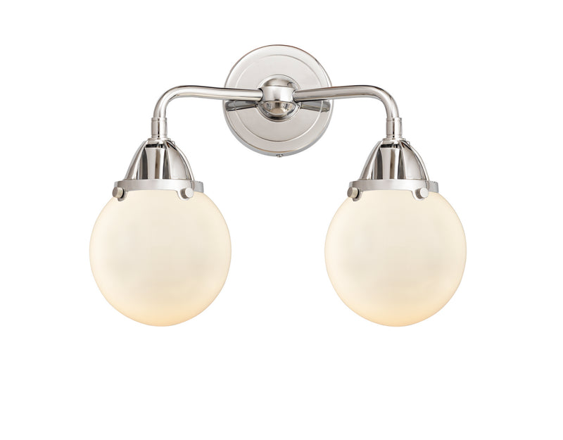 Innovations 288-2W-PC-G201-6 Two Light Bath Vanity, Polished Chrome