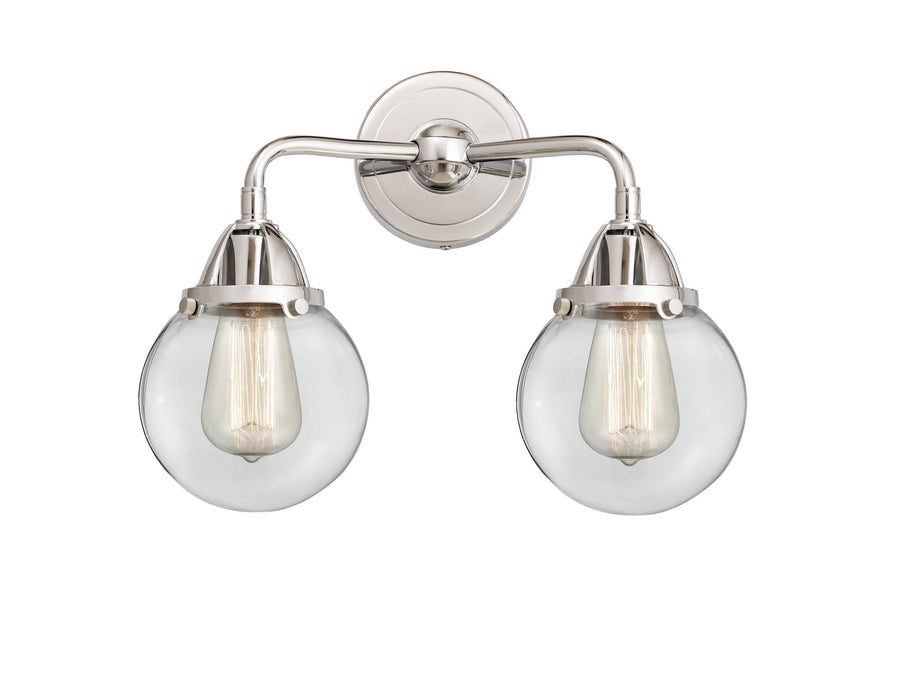 Innovations 288-2W-PC-G202-6 Two Light Bath Vanity, Polished Chrome