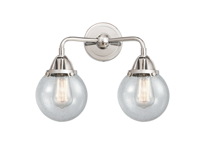 Innovations 288-2W-PC-G204-6 Two Light Bath Vanity, Polished Chrome