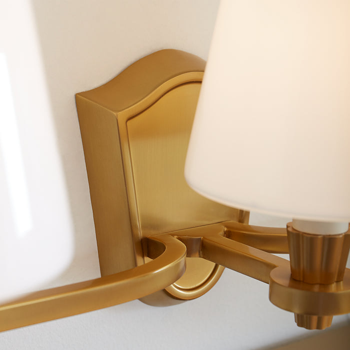 Visual Comfort Studio AV1003BBS Three Light Vanity, Burnished Brass