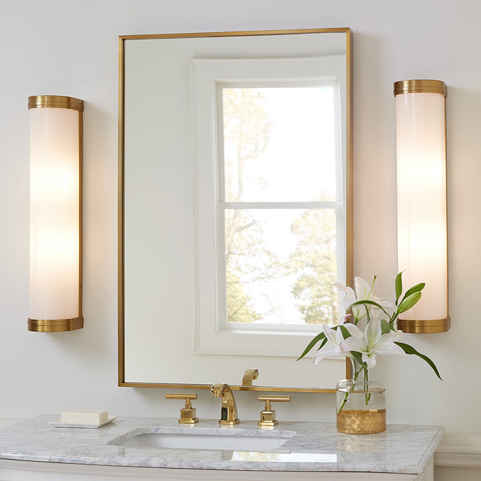 Visual Comfort Studio AW1152BBS Two Light Vanity, Burnished Brass