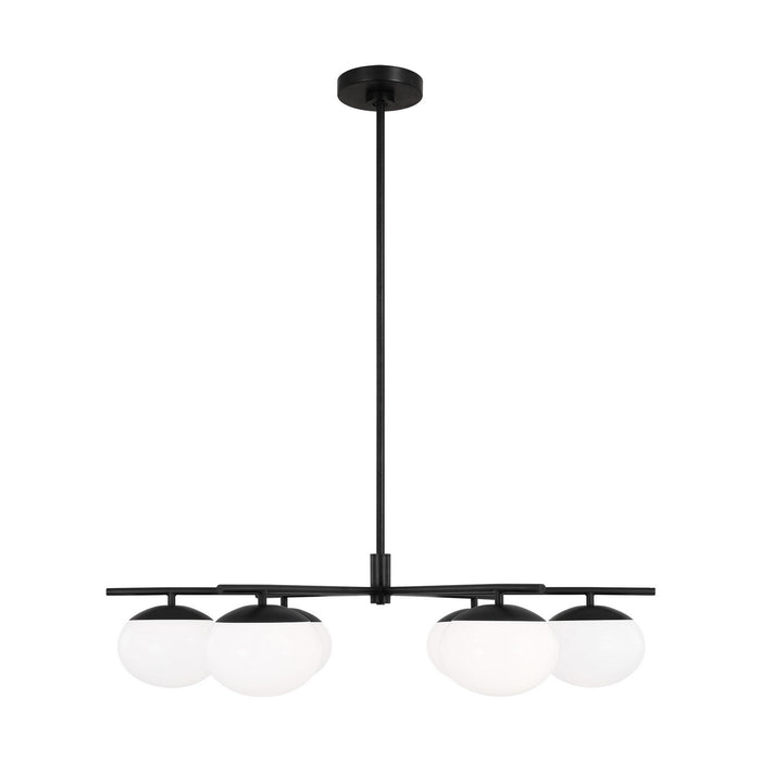 Visual Comfort Studio EC1246AI Six Light Chandelier, Aged Iron