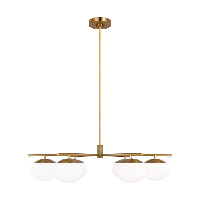 Visual Comfort Studio EC1246BBS Six Light Chandelier, Burnished Brass