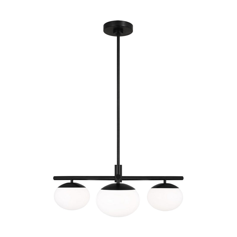 Visual Comfort Studio EF1063AI Three Light Semi Flush Mount, Aged Iron