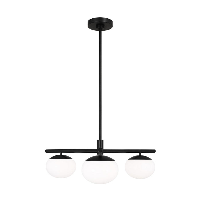 Visual Comfort Studio EF1063AI Three Light Semi Flush Mount, Aged Iron