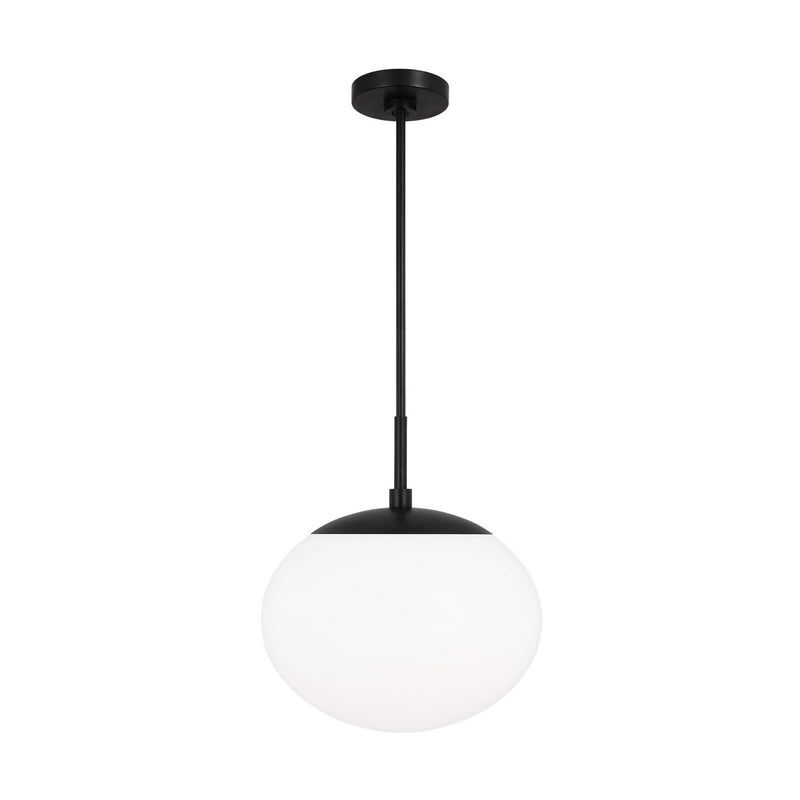 Visual Comfort Studio EP1341AI One Light Pendant, Aged Iron