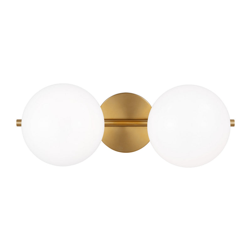 Visual Comfort Studio EV1012BBS Two Light Vanity, Burnished Brass