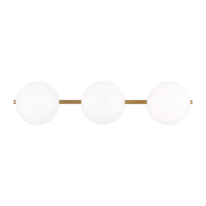 Visual Comfort Studio EV1013BBS Three Light Vanity, Burnished Brass