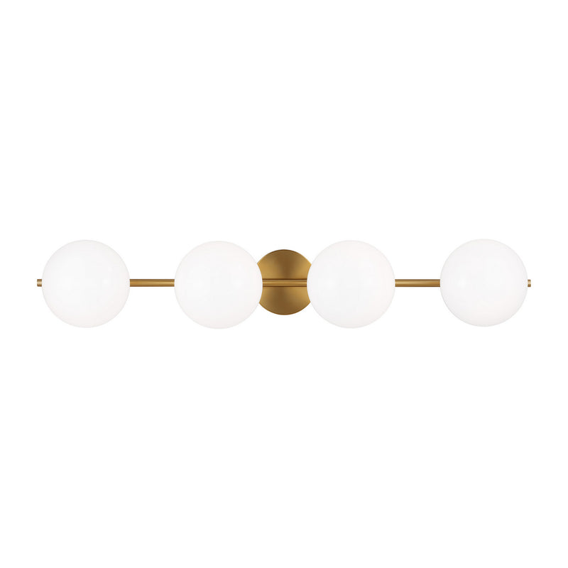 Visual Comfort Studio EV1014BBS Four Light Vanity, Burnished Brass