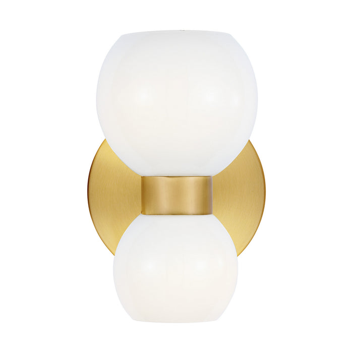 Visual Comfort Studio KSW1022BBSMG Two Light Wall Sconce, Burnished Brass
