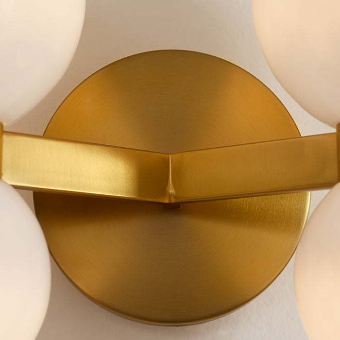 Visual Comfort Studio KSW1034BBSMG Four Light Wall Sconce, Burnished Brass