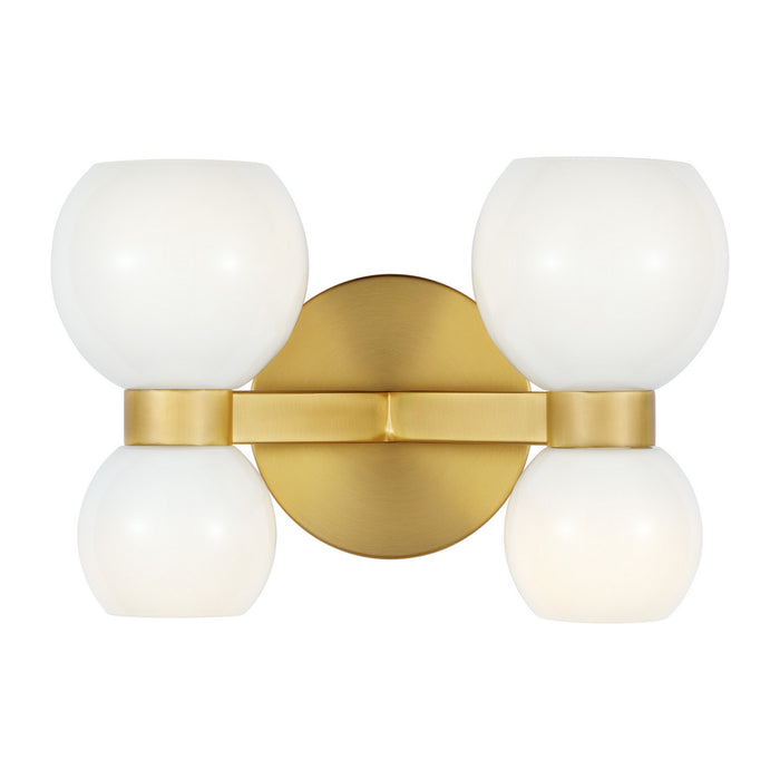 Visual Comfort Studio KSW1034BBSMG Four Light Wall Sconce, Burnished Brass