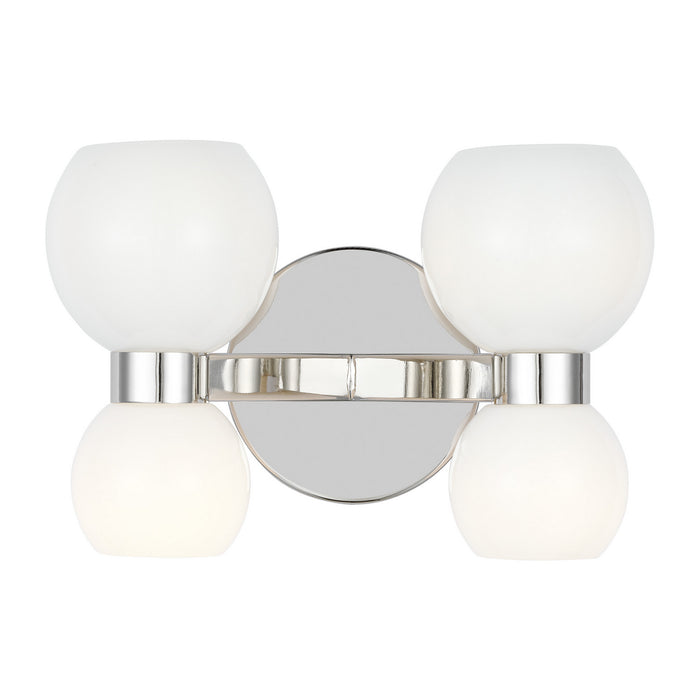 Visual Comfort Studio KSW1034PNMG Four Light Wall Sconce, Polished Nickel