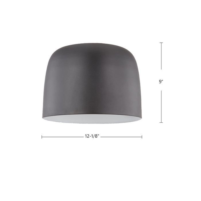 Kuzco Lighting FM44912-BK/WH LED Flush Mount, Black/White