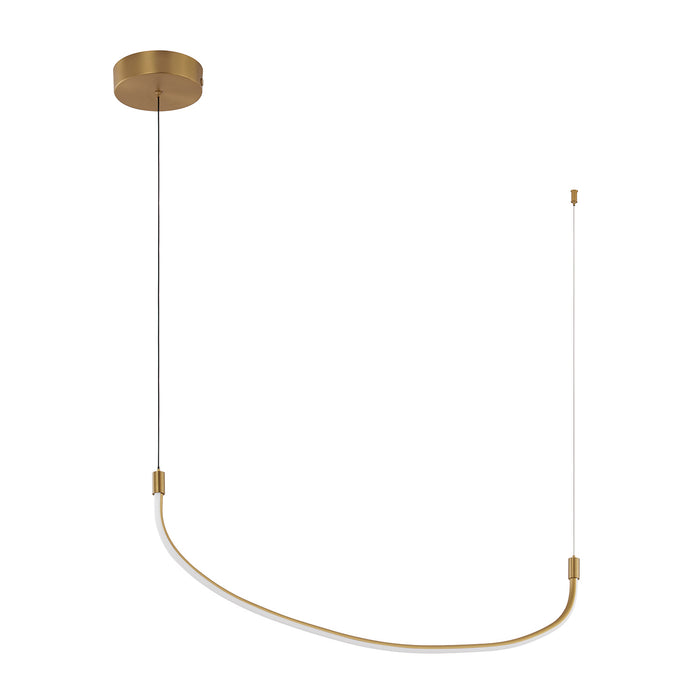 Kuzco Lighting LP89036-BG LED Pendant, Brushed Gold