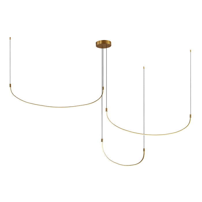 Kuzco Lighting MP89390-BG LED Pendant, Brushed Gold