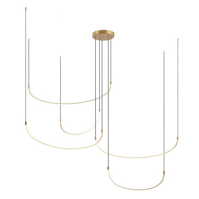 Kuzco Lighting MP89590-BG LED Pendant, Brushed Gold