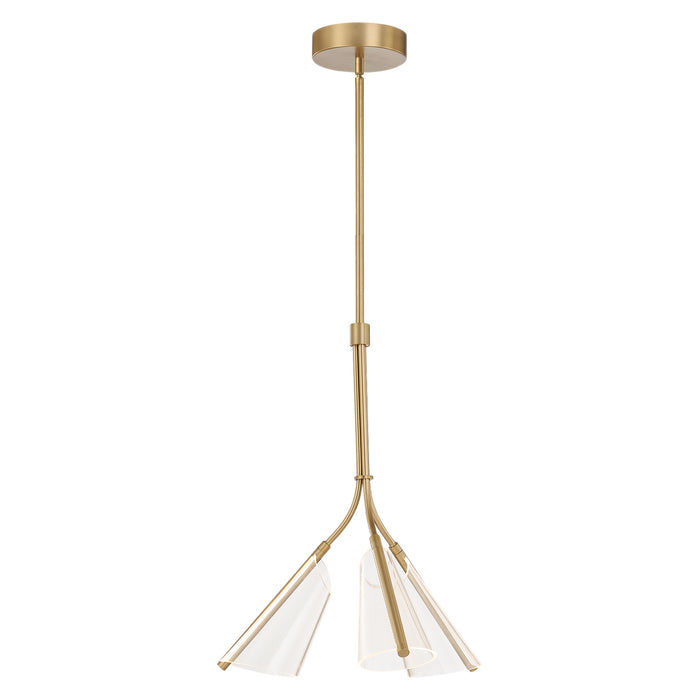 Kuzco Lighting PD62622-BG/LG LED Pendant, Brushed Gold/Light Guide